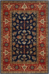 Safavieh Royalty Roy257A Navy / Rust Rugs.