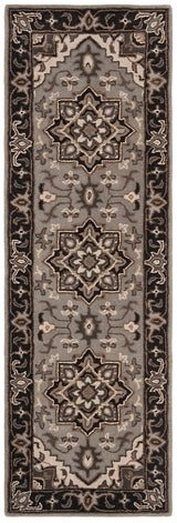 Safavieh Royalty Roy700G Silver / Charcoal Rugs.