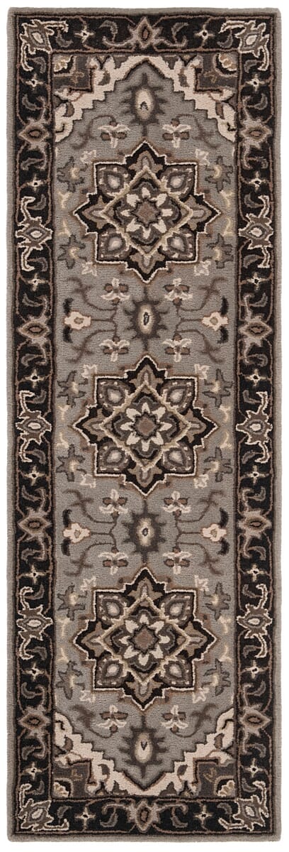 Safavieh Royalty Roy700G Silver / Charcoal Rugs.