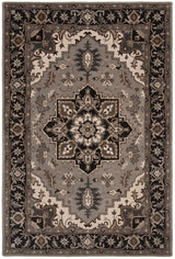 Safavieh Royalty Roy700G Silver / Charcoal Rugs.