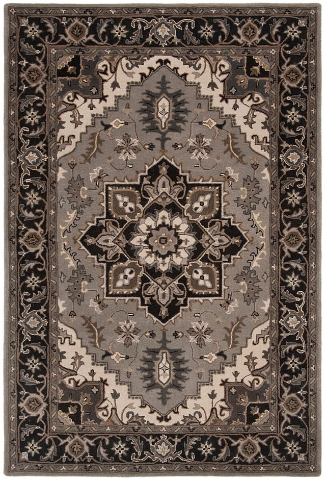 Safavieh Royalty Roy700G Silver / Charcoal Area Rug