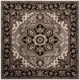 Safavieh Royalty Roy700G Silver / Charcoal Rugs.