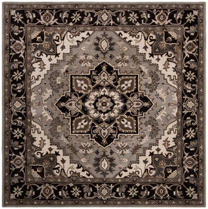 Safavieh Royalty Roy700G Silver / Charcoal Area Rug