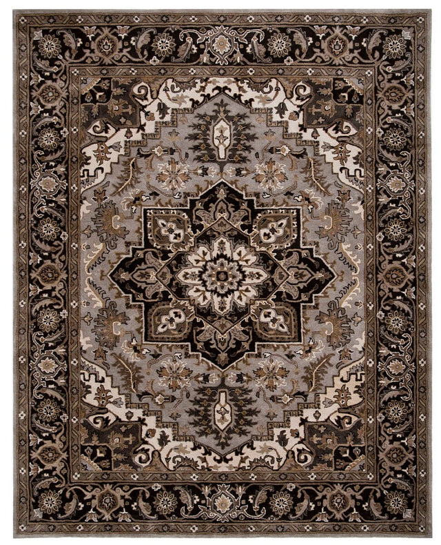 Safavieh Royalty Roy700G Silver / Charcoal Area Rug