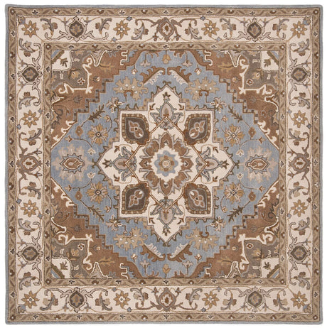 Safavieh Royalty Roy700M Light Blue / Beige Rugs.