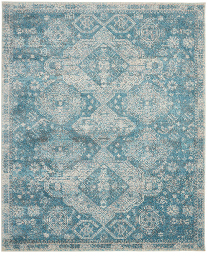 Nourison Tranquil Tra13 Lt.Blue/Ivory Area Rug