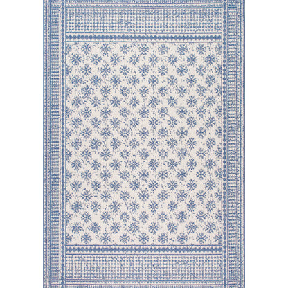 Nuloom Rana Border Nra2856A Blue Area Rug