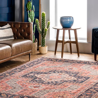 Nuloom Kiersten Floral Nki3463A Rust Area Rug