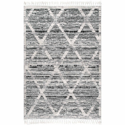 Nuloom Suri Trellis Textured Nsu2335A Gray Area Rug