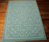 Nourison Home And Garden Rs019 Light Blue Area Rug