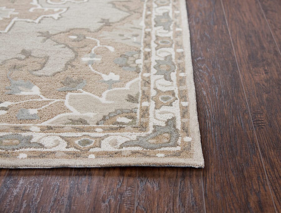 Rizzy Resonant Rs931A Tan, Dark Tan, Taupe, Gray, Ivory Area Rug