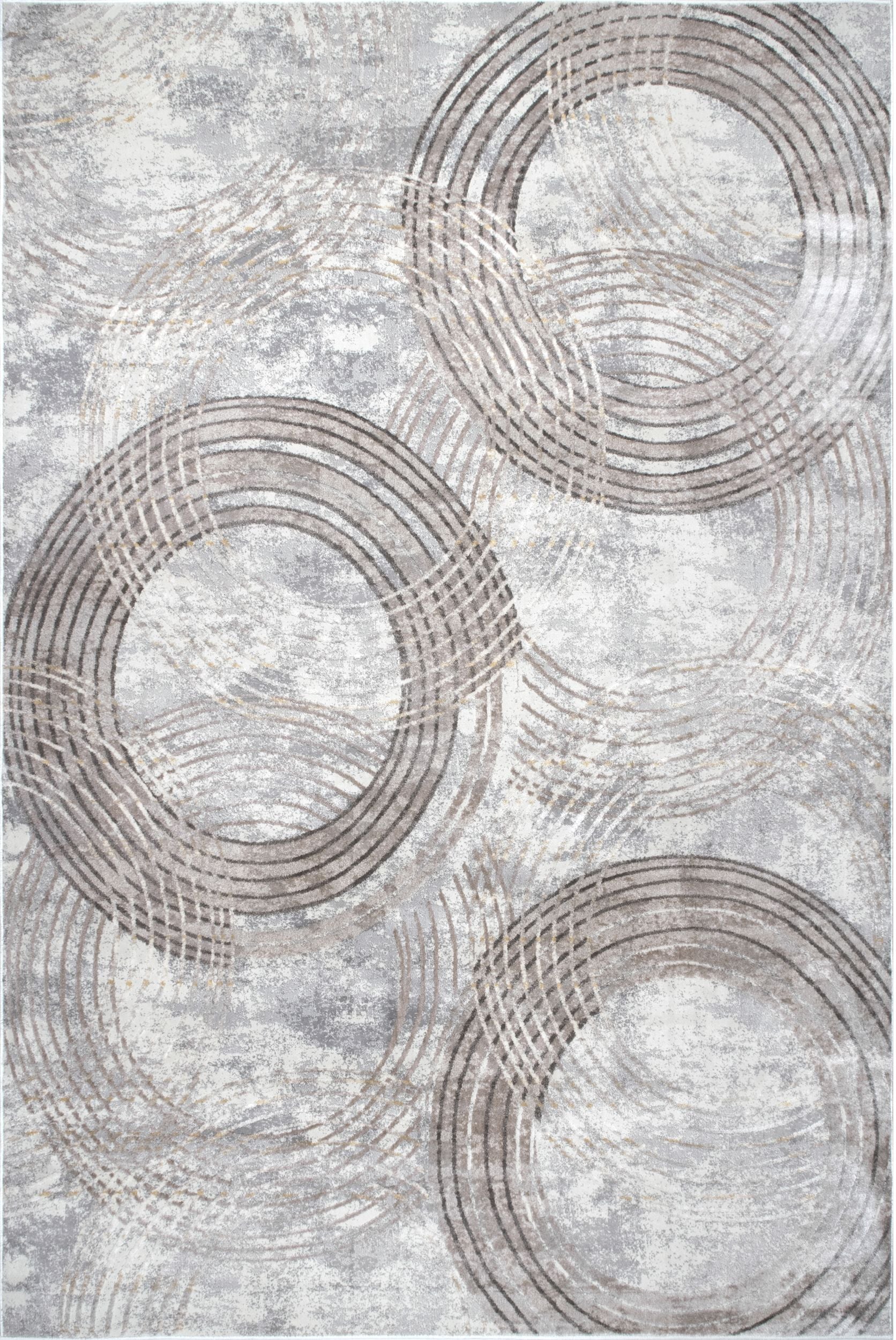 Nuloom Austin Circles Nau1454A Gray Area Rug