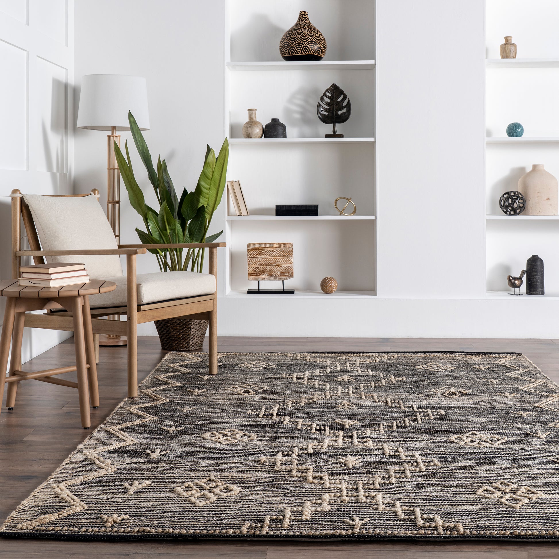 Nuloom Julianne Moroccan Nju3307A Beige Area Rug