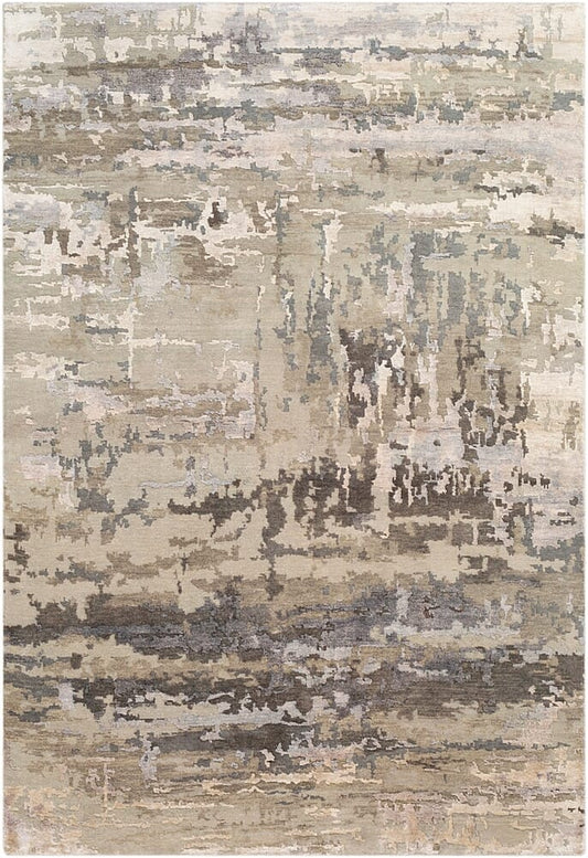 Surya Arte Rte-2303 Light Gray, Camel, Ivory, Khaki Organic / Abstract Area Rug