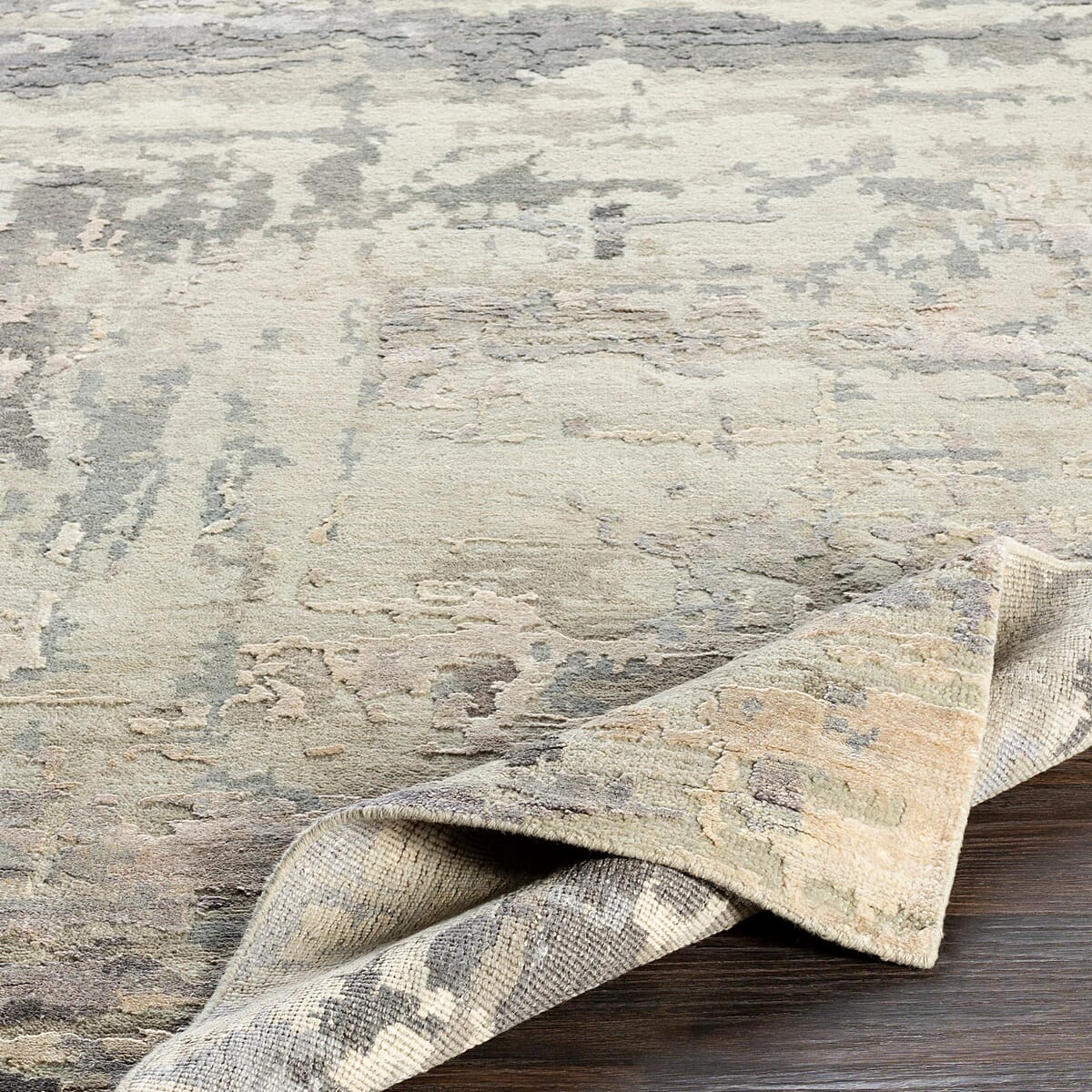 Surya Arte Rte-2303 Light Gray, Camel, Ivory, Khaki Rugs.