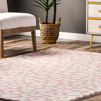 Nuloom Rorie Leopard Print Nro2683C Peach Area Rug