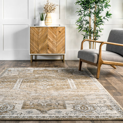 Nuloom Rachael Bordered Nra3263A Beige Area Rug