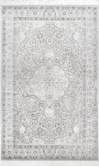 Nuloom Vintage Amerie Nvi1634B Silver Area Rug