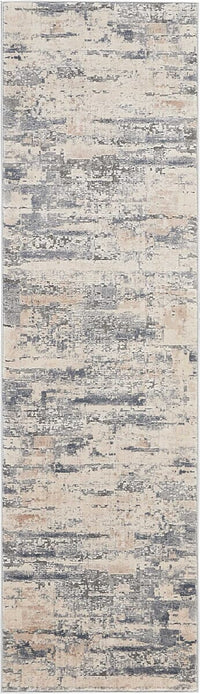 Nourison Rustic Textures Rus04 Beige / Grey Organic / Abstract Area Rug