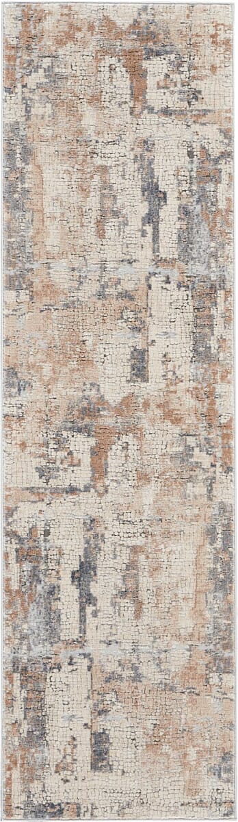 Nourison Rustic Textures Rus06 Beige / Grey Organic / Abstract Area Rug