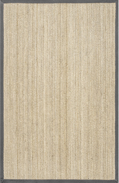 Nuloom Elijah Farmhouse Seagrass Nel1573D Dark Gray Area Rug