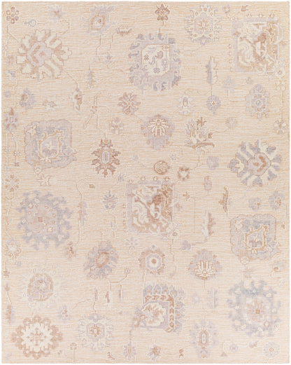 Surya Revere Rve-2301 Light Gray, Camel, Beige, Cream Area Rug