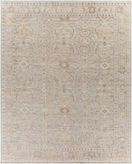 Surya Revere Rve-2308 Medium Gray, Light Gray, Camel, Tan Rugs.