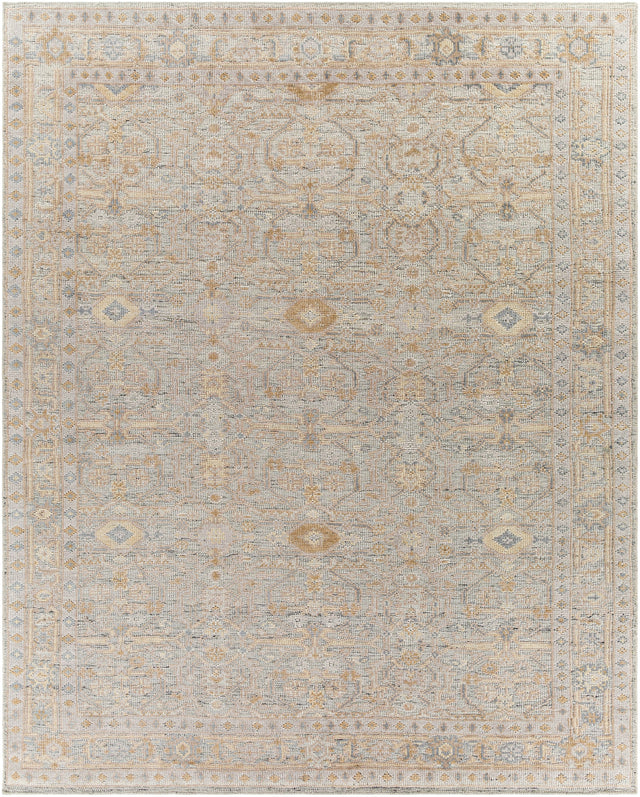 Surya Revere Rve-2308 Medium Gray, Light Gray, Camel, Tan Rugs.