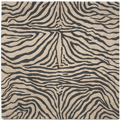 Liora Manne Ravella zebra 2033/48 Black Animal Prints /Images Area Rug