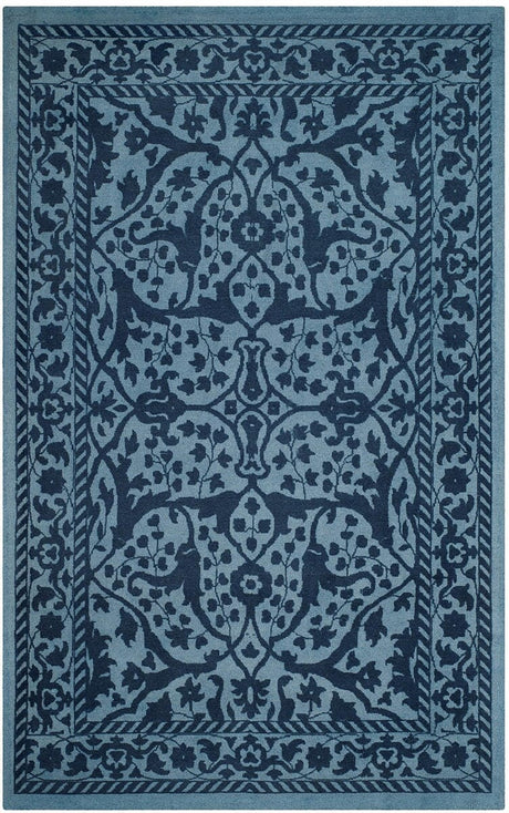 Safavieh Restoration Vintage Rvt102E Blue / Dark Blue Rugs.