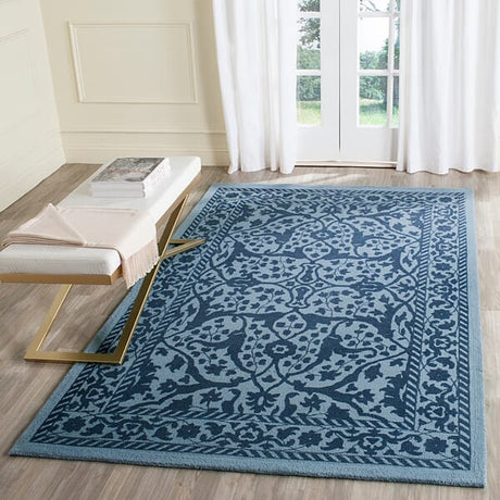 Safavieh Restoration Vintage Rvt102E Blue / Dark Blue Rugs.