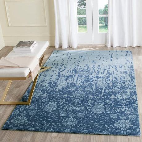 Safavieh Restoration Vintage Rvt104E Blue / Dark Blue Rugs.