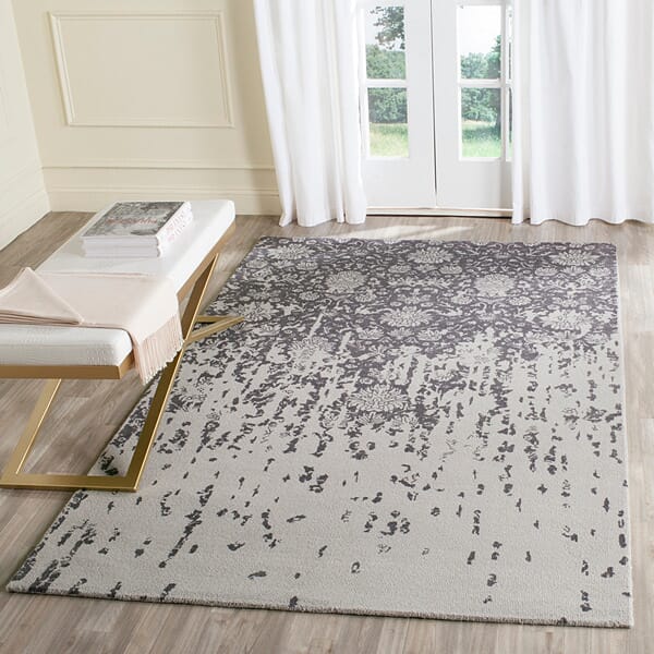 Safavieh Restoration Vintage Rvt104H Silver / Grey Vintage / Distressed Area Rug