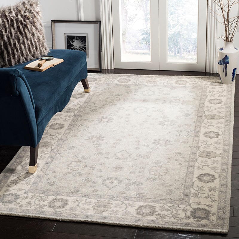 Safavieh Restoration Vintage Rvt401G Ivory / Silver Rugs.