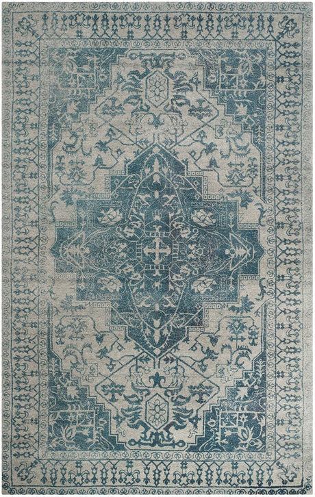 Safavieh Restoration Vintage Rvt421B Blue / Grey Rugs.