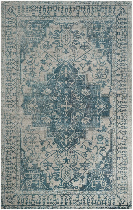 Safavieh Restoration Vintage Rvt421B Blue / Grey Rugs.