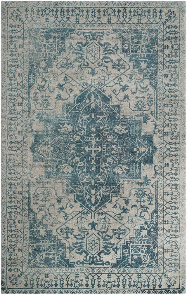 Safavieh Restoration Vintage Rvt421B Blue / Grey Area Rug