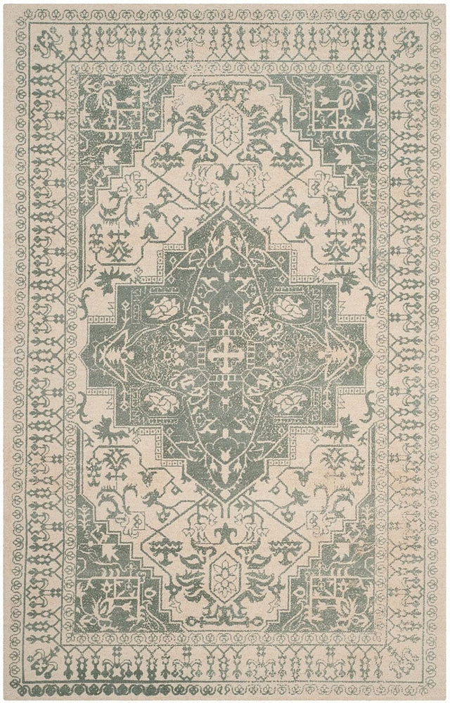 Safavieh Restoration Vintage Rvt421C Grey / Ivory Area Rug