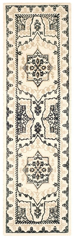 Safavieh Restoration Vintage Rvt424A Ivory / Charcoal Rugs.