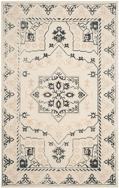 Safavieh Restoration Vintage Rvt424A Ivory / Charcoal Area Rug