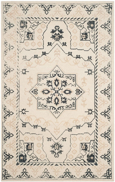 Safavieh Restoration Vintage Rvt424A Ivory / Charcoal Rugs.