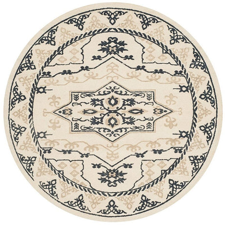 Safavieh Restoration Vintage Rvt424A Ivory / Charcoal Rugs.
