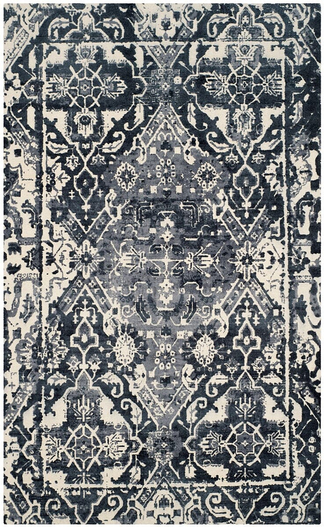 Safavieh Restoration Vintage Rvt532A Charcoal / Ivory Rugs.