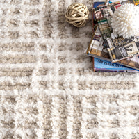 Nuloom Alora Crosshatch Nal1953A Beige Area Rug