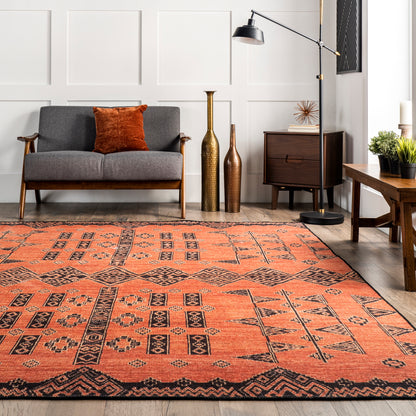 Nuloom Quincy Blend Traditional Nqu1422A Rust Area Rug