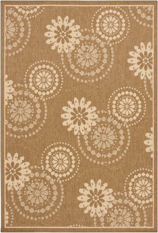 Chandra Ryan Rya22211 Brown / Beige Geometric Area Rug