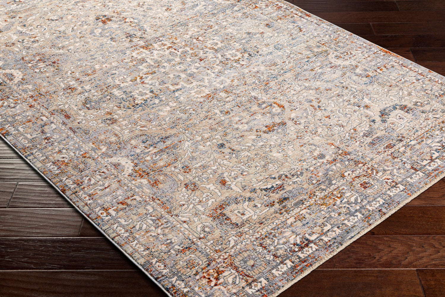 Surya Arya Rya-2301 Medium Gray, Beige Rug.