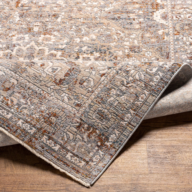 Surya Arya Rya-2301 Medium Gray, Beige Rug.