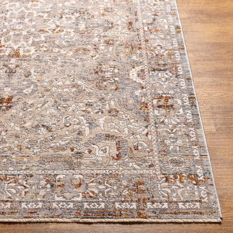 Surya Arya Rya-2301 Medium Gray, Beige Rug.