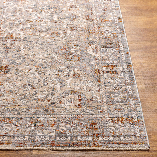 Surya Arya Rya-2301 Medium Gray, Beige Rug.